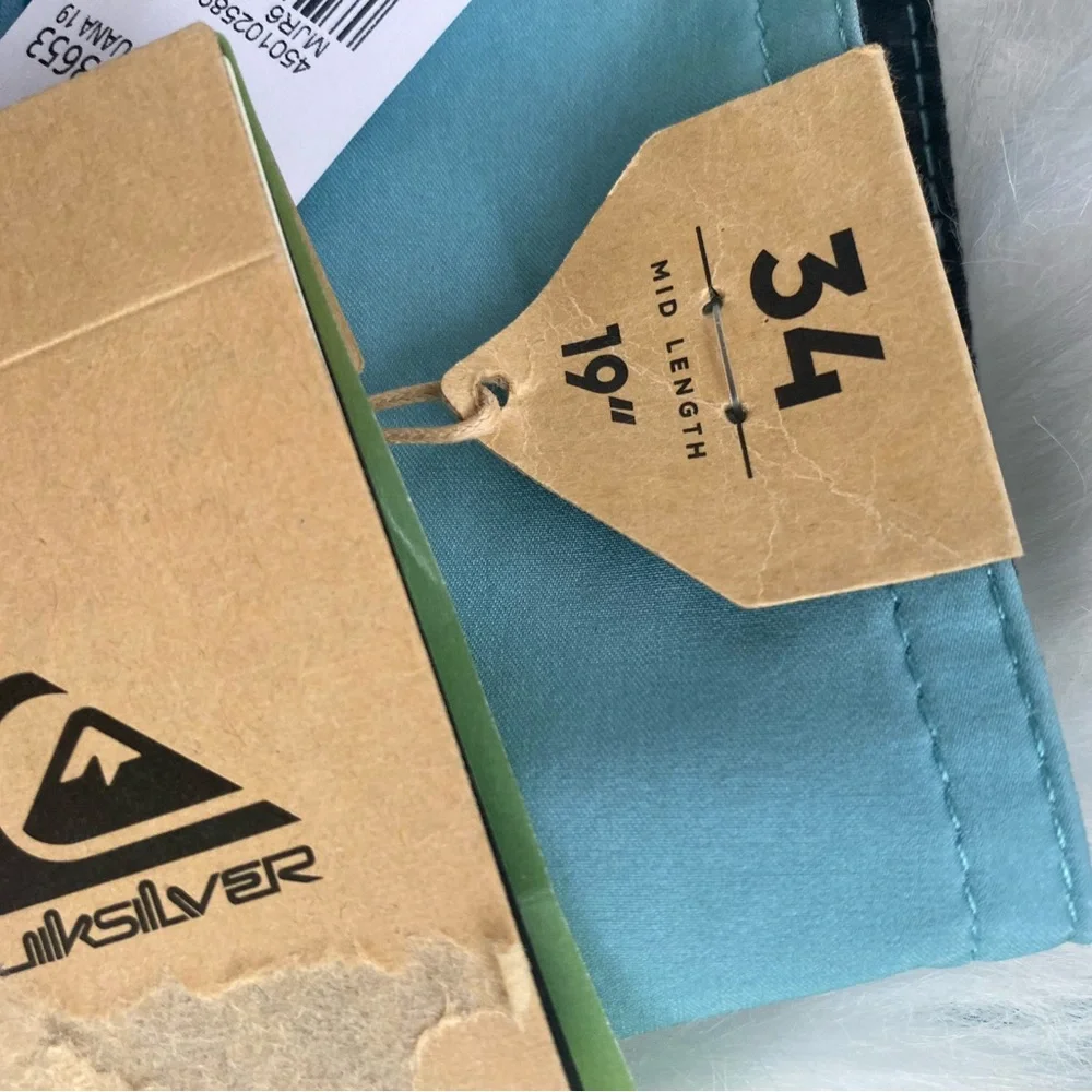 Nwt Quiksilver Blue and Orange Board Shorts Swim